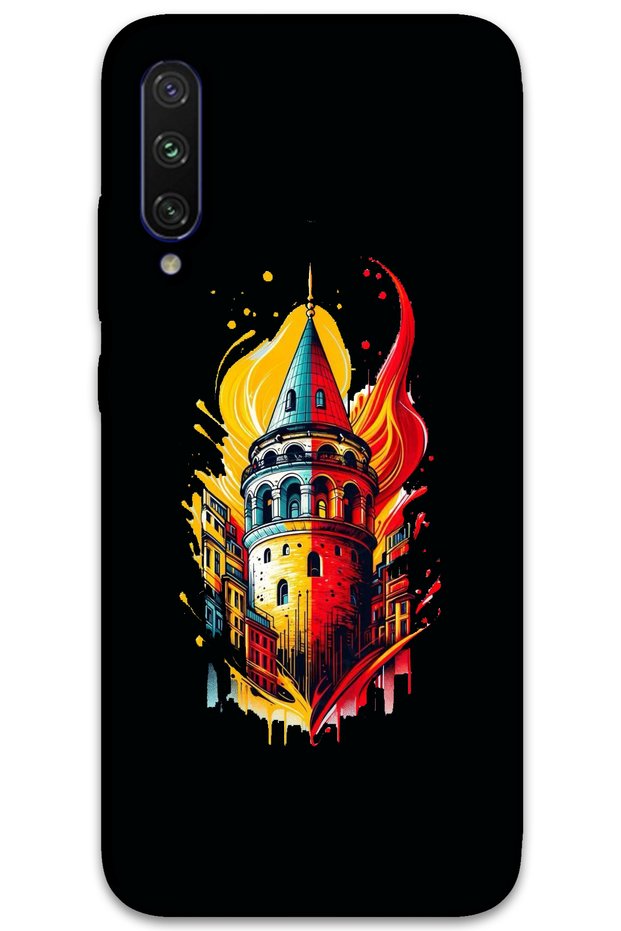 Xiaomi Mi Note 10 / Note 10 Pro Case Hd Pattern Printed Back Cover - Yellow Red Galata
