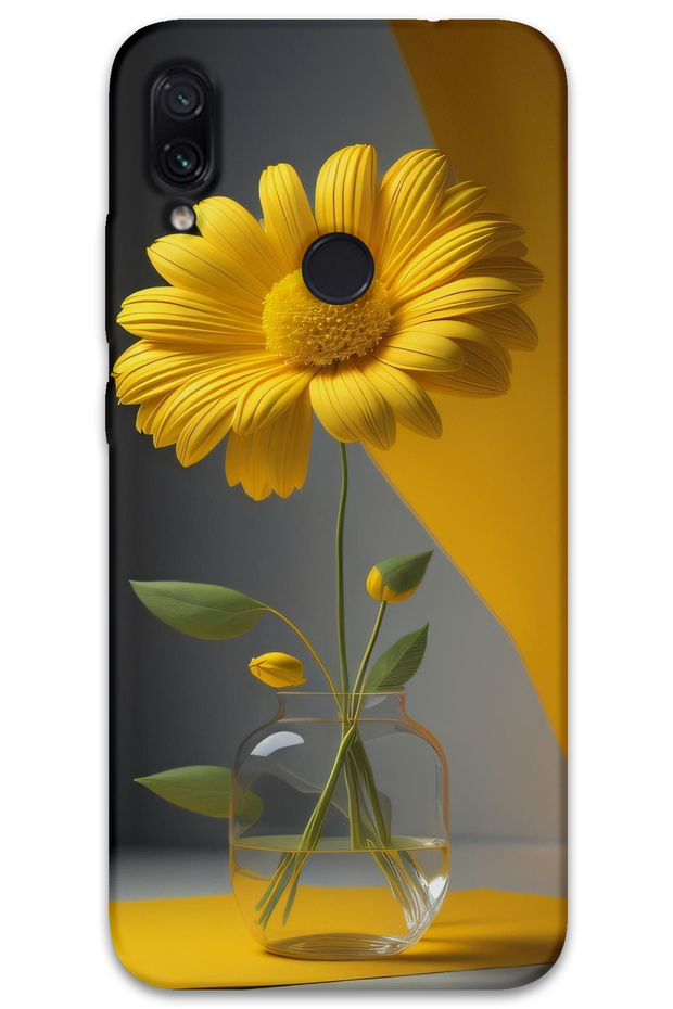 Xiaomi Redmi Note 7 Case Hd Pattern Printed Back Cover - Fanus Flower