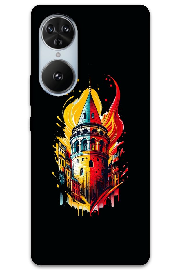 Reeder S19 Max Pro S Edge Case Hd Pattern Printed Back Cover - Yellow Red Galata