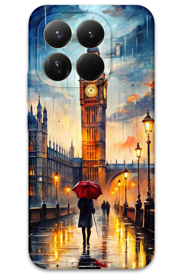 Xiaomi Mi 15t Case Hd Pattern Printed Back Cover - Clock Tower