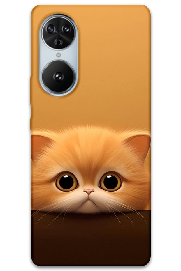 Reeder S19 Max Pro S Edge Case Hd Pattern Printed Back Cover - Yellow Kitten