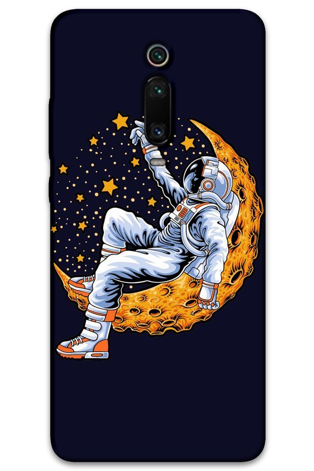 Xiaomi Mi 9t Case Hd Pattern Printed Back Cover - Astronaut Moon