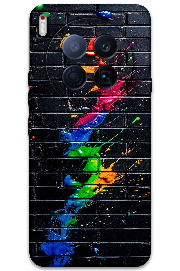 Tecno Camon 40 Premier 5g Case Hd Pattern Printed Back Cover - Brush Stroke
