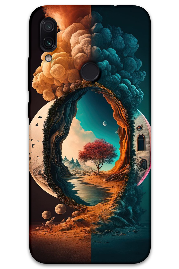 Xiaomi Redmi Note 7 Case Hd Pattern Printed Back Cover - Night by Moon