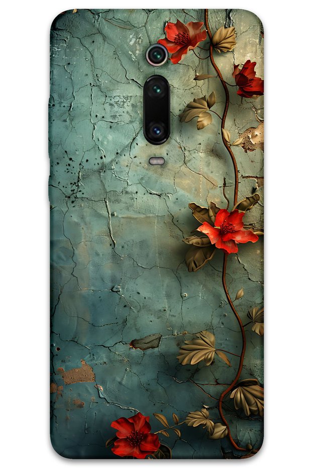 Xiaomi Mi 9t Case Hd Pattern Printed Back Cover - Ivy Flower