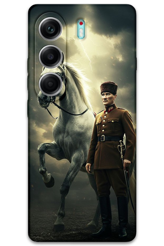 Tecno Camon 40 4g Case Hd Pattern Printed Back Cover - Ataturk Lightning