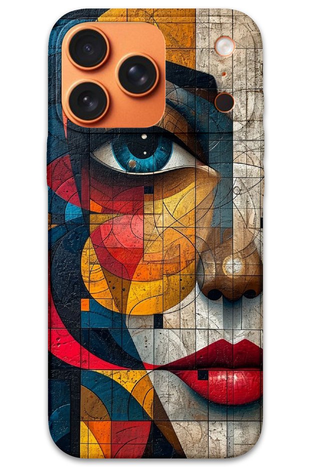 iPhone 17 Pro Max Case Hd Pattern Printed Back Cover - Art Face