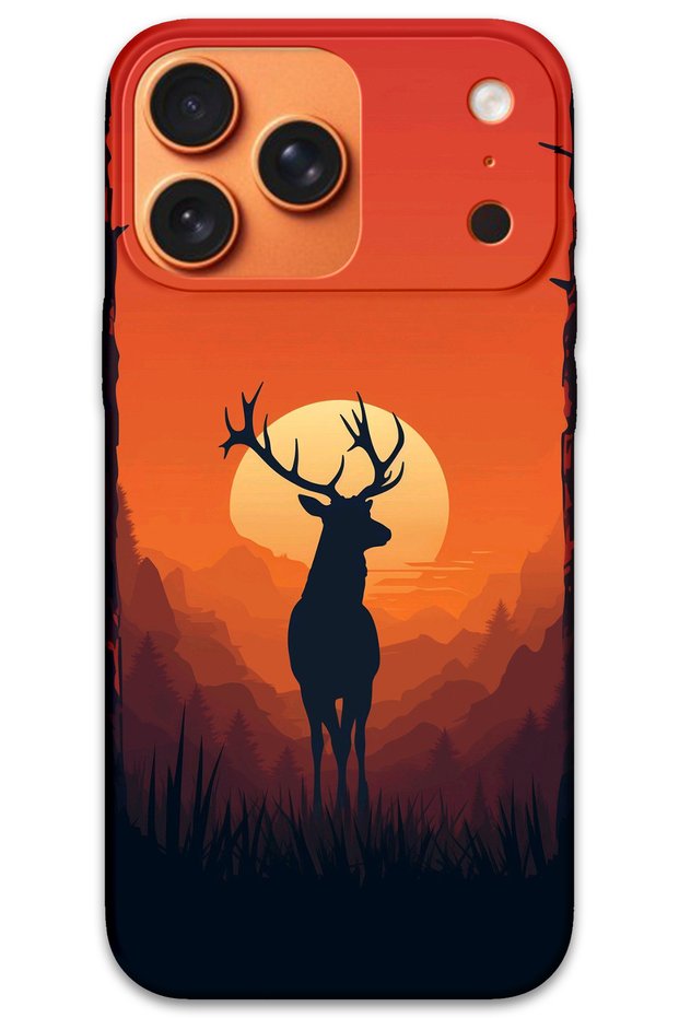 iPhone 17 Pro Max Case Hd Pattern Printed Back Cover - Deer