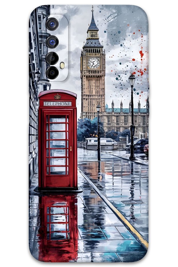 Realme 7 Case Hd Pattern Printed Back Cover - London