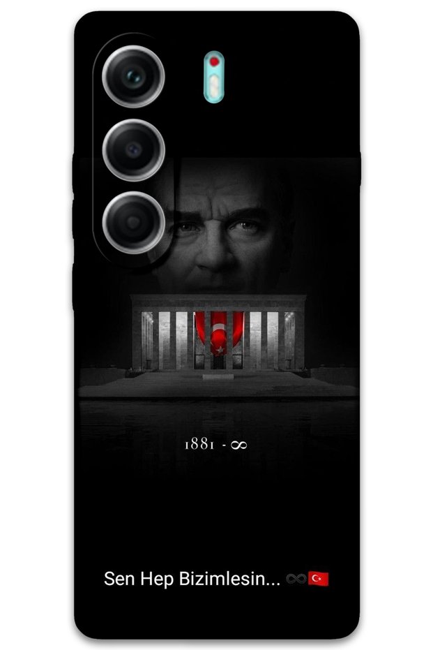 Tecno Camon 40 4g Case Hd Pattern Printed Back Cover - Atatürk Bizimleriz (We Are with You, Atatürk)