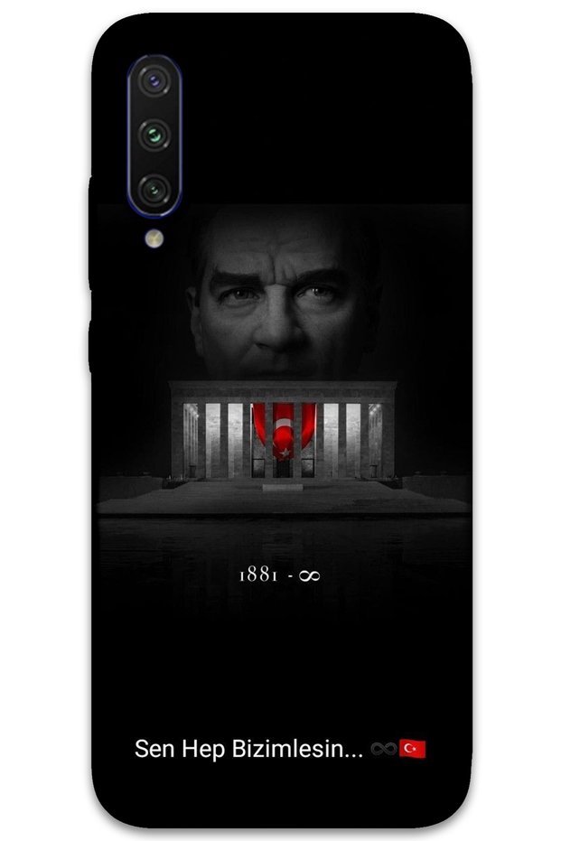 Xiaomi Mi A3 Case Hd Pattern Printed Back Cover - Atatürk Is with Us