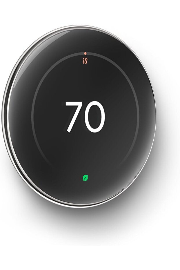 Nest Learning Thermostat (4th Gen, 2024) with Nest Temperature Sensor - Polished Silver - 2