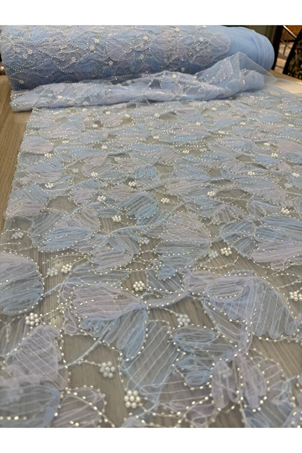 دانتيل متدرج اللون مزين بالخرز - 3