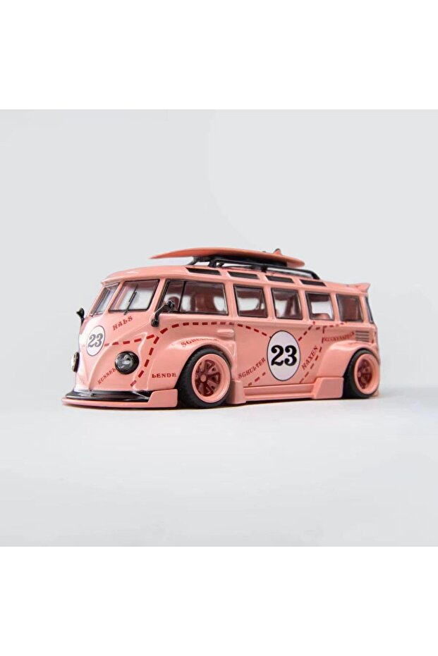 1:24 Die-Cast Volkswagen Van (Pink, Modified Edition)
