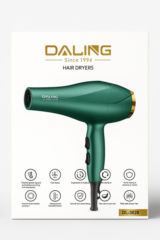 Professional Hair Dryer – Powerful Performance | Elegant Design | Fast Drying Technology