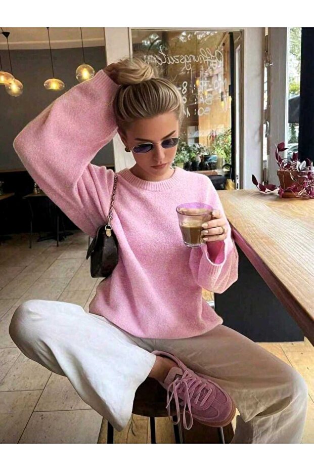 Soft Örme Pamuk Triko Kazak - 4