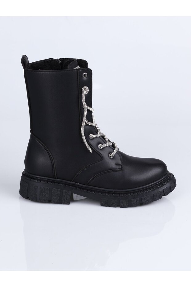 E.70 Dil Taşlı Bot F.-Black - 36