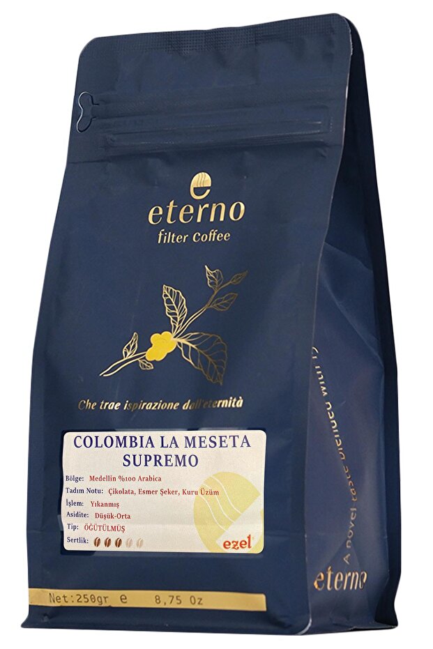 Colombia La Meseta Supremo Ground Filter Coffee - 250Gr