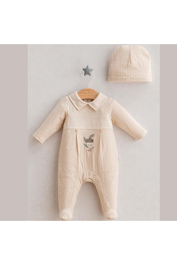 In the Woods Men's Hat Overalls Ecru
