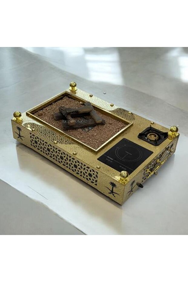 موقد حاتم الناري المنقوش - كبير - 1