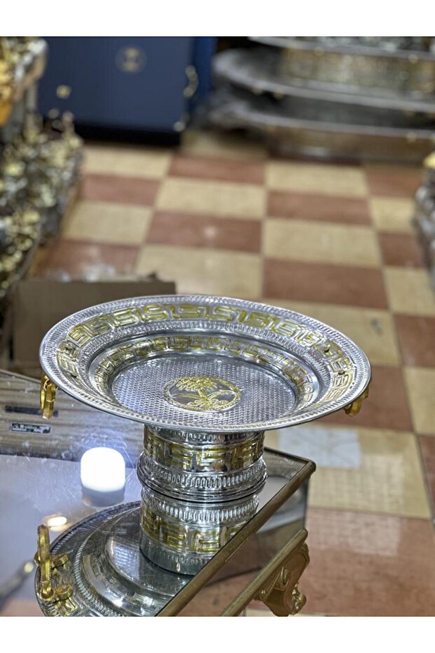 صينية دائرية متوسطة الحجم - 2