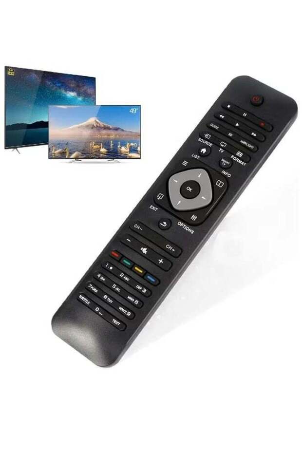 Replacement Remote Control For Philips Smart TV Black