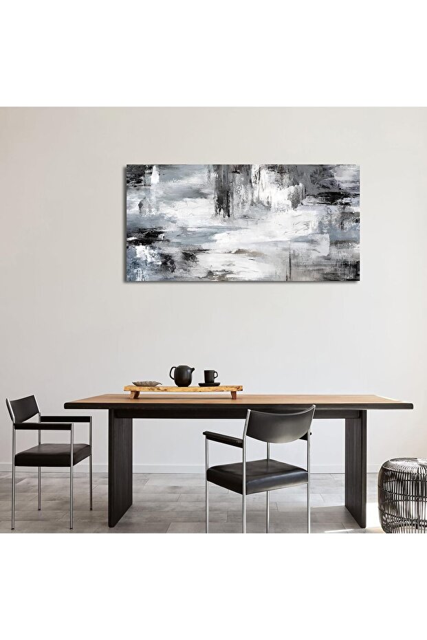 Sea Beach Ocean Wall Art (60x120 cm) – Framed Blue Teal Seascape Canvas Print