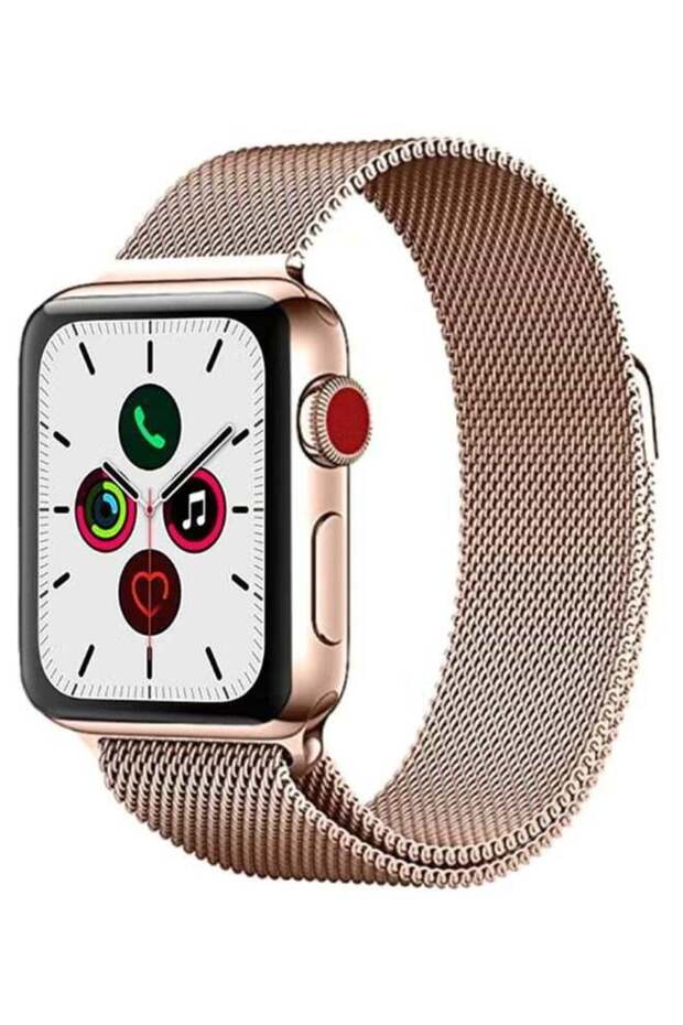 Stainless Steel Replacement Band For Apple iWatch Series 5/4/3/2/1 - Rose Gold