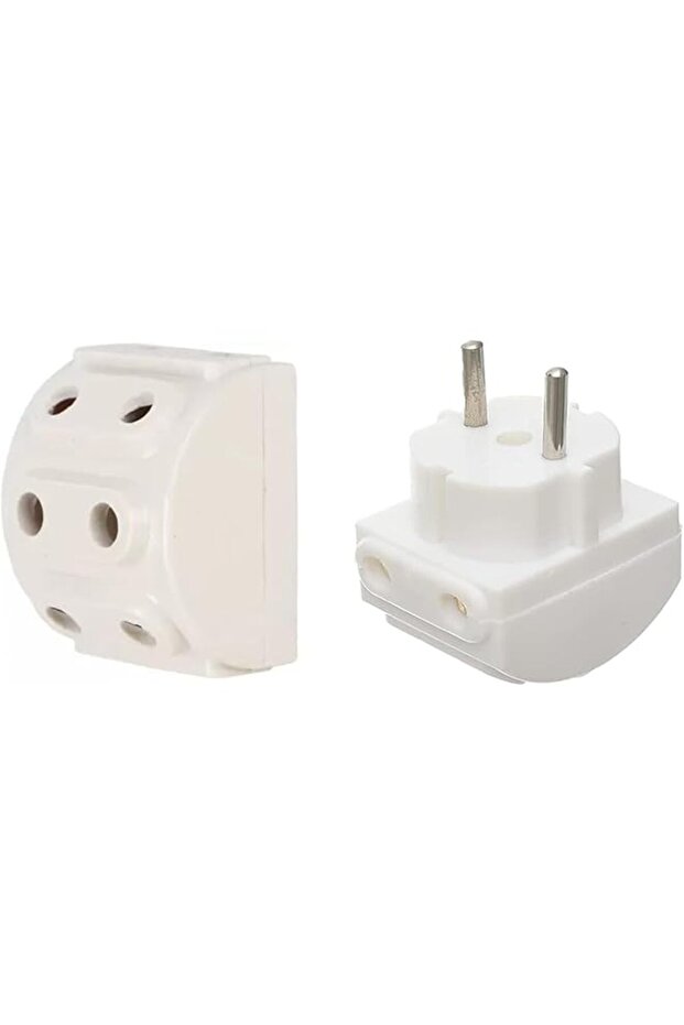 5-Way 2 Pin Multi-Plug Socket White
