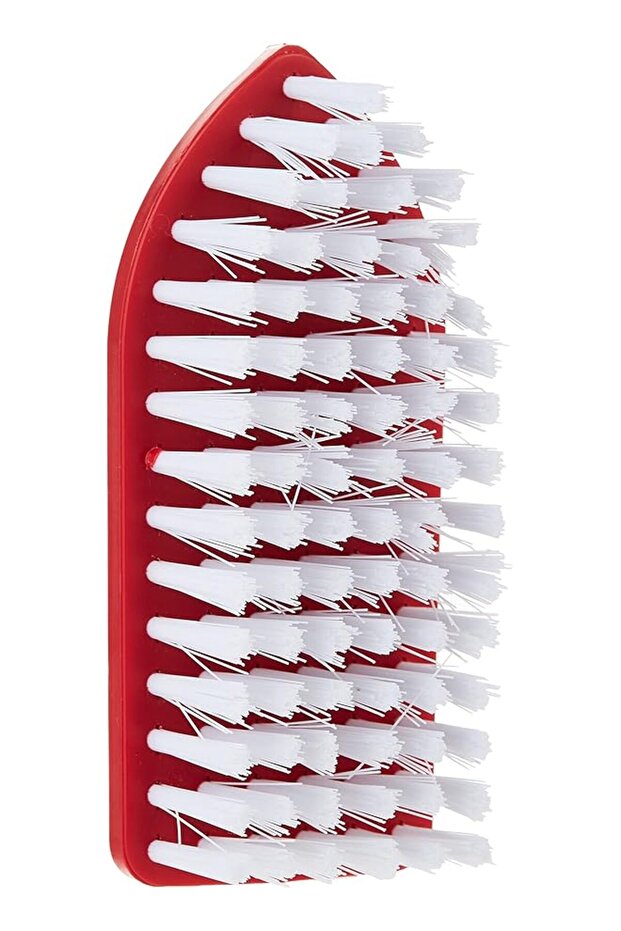 Scrub Brush With Handle Red