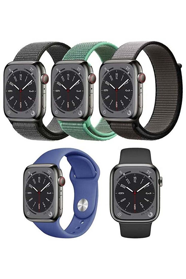 5pcs Watchband Replacement for Apple Watch 49/45/44/42mm Series 8/7/6/5/4/SE