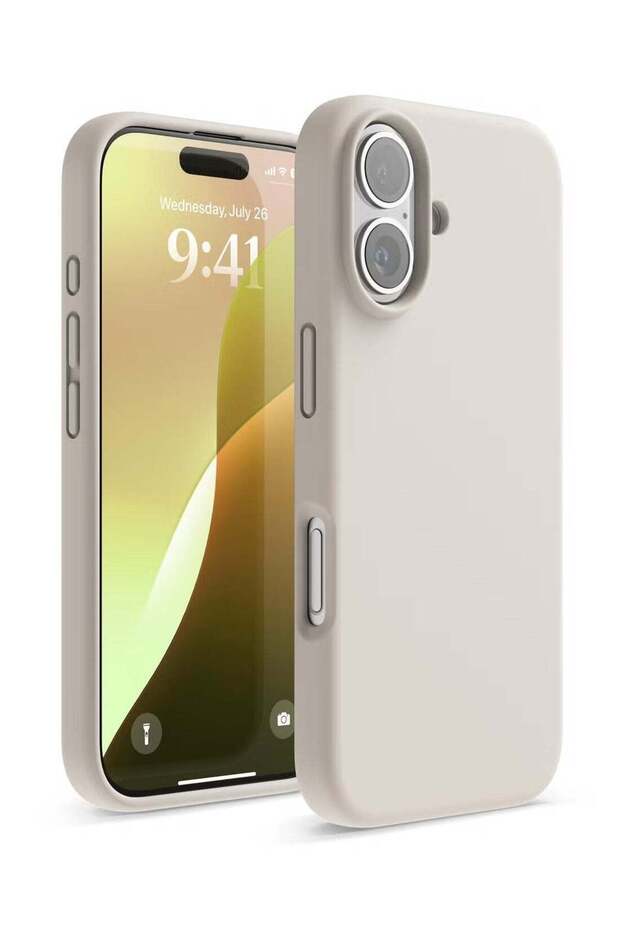 Silicone Case for iPhone 16 - Slim Liquid Silicone with 3-Layer Shockproof Bumper