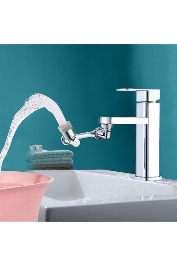 Chrome 1080 Degree Rotatable 2 Function Tap Tip Filter Tap Head - 6