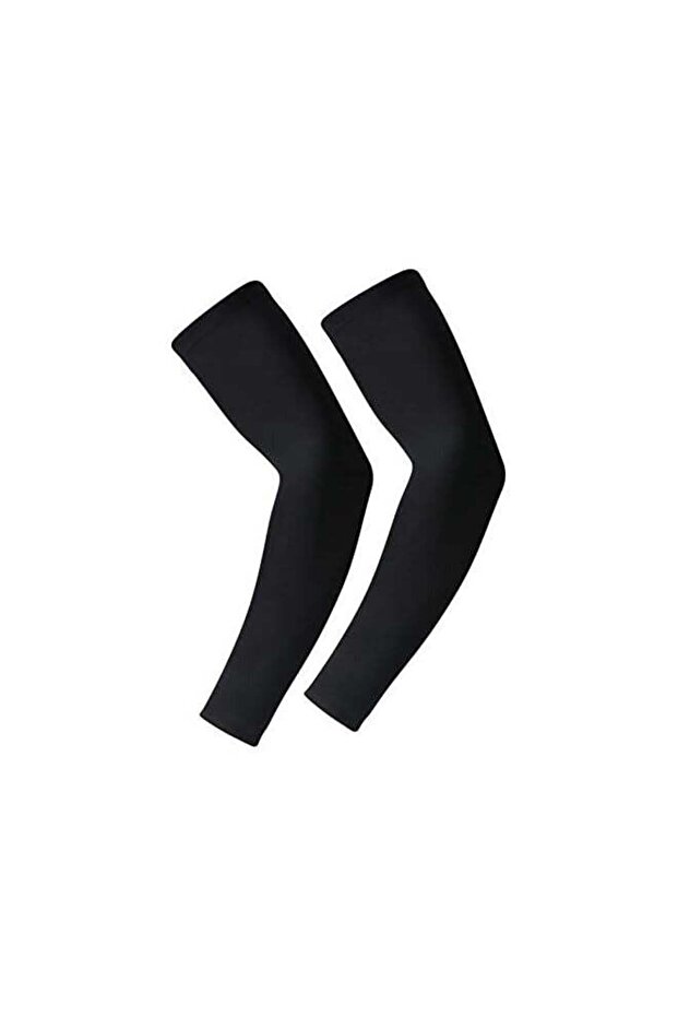 UV Protection Cooling Arm Sleeves - UPF 50, Black, L