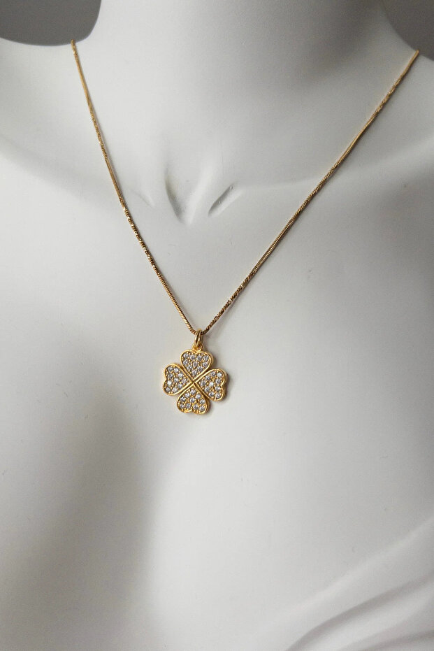 YONCA DESENLİ ÇELİK KOLYE - 2