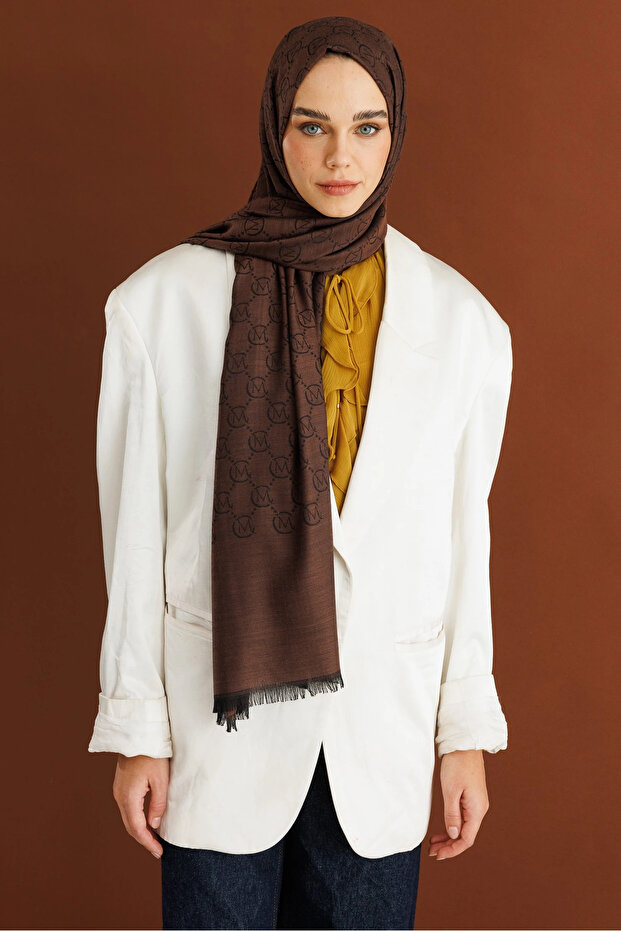 Bitter Yün İpek Şal - 1