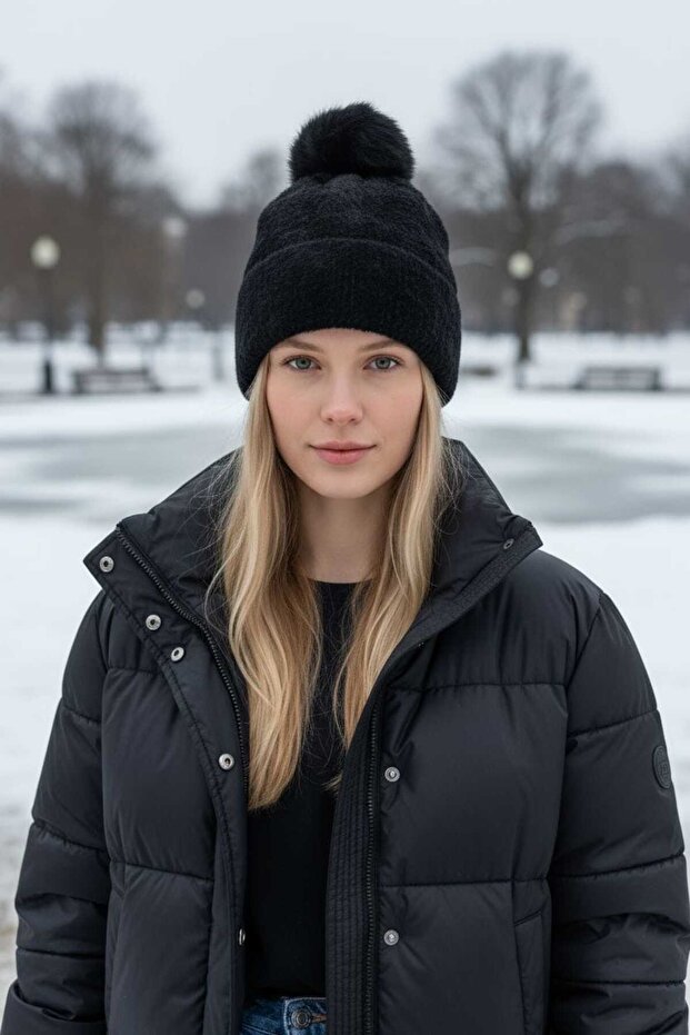 Kadın Peluş Bere - 1