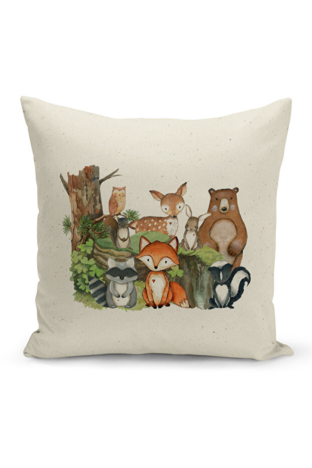 Children's Baby Room Digital Printed Throw Pillow Cover