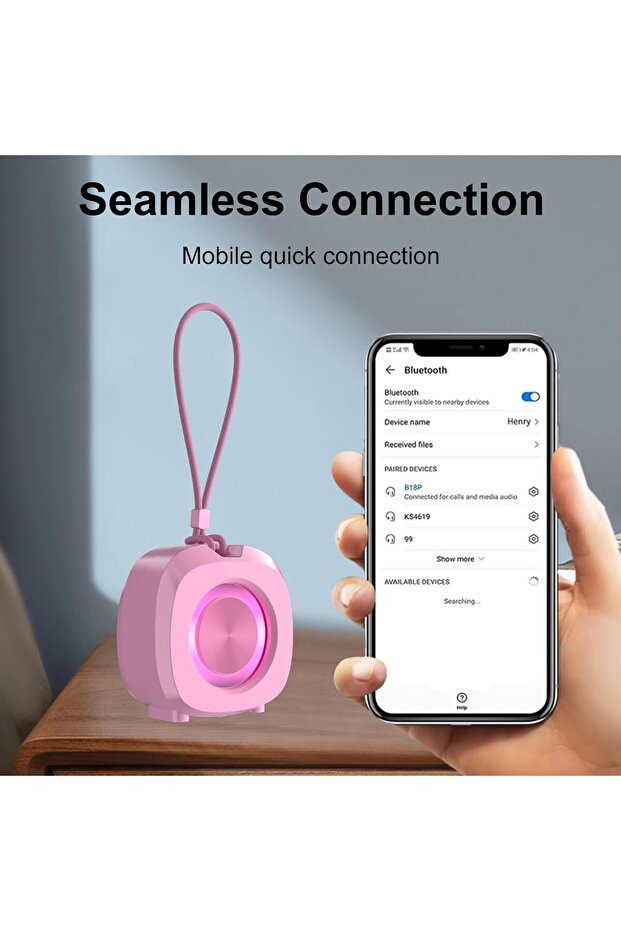 Μίνι αδιάβροχο φορητό ηχείο Bluetooth - 5