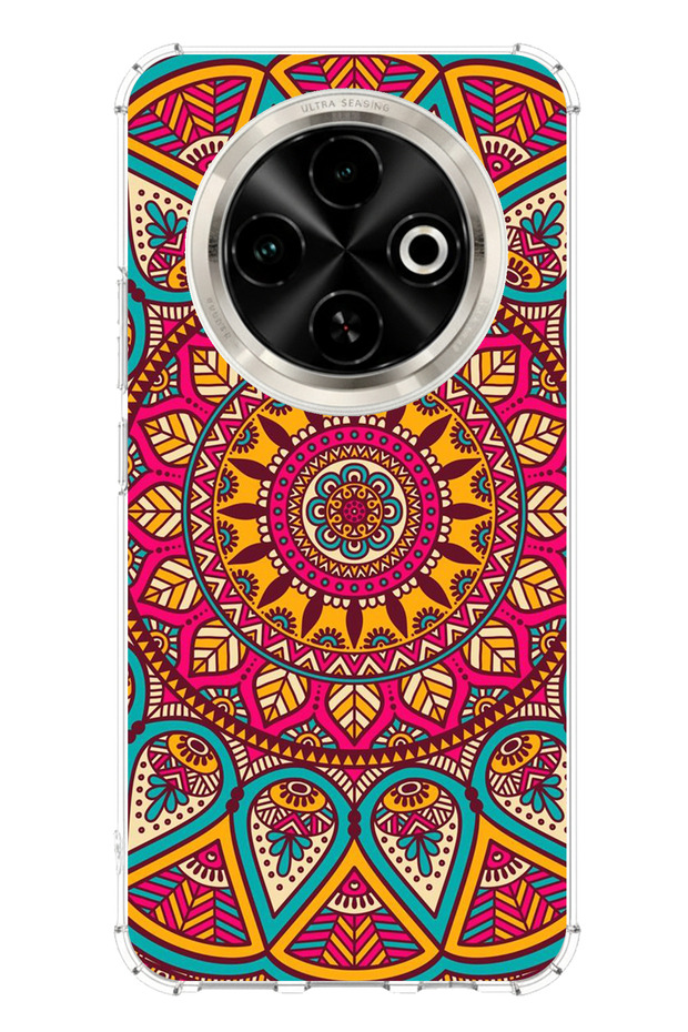 حافظة سيليكون متوافقة مع هاتف Tecno Spark 30C من Mandala مطبوع - 1