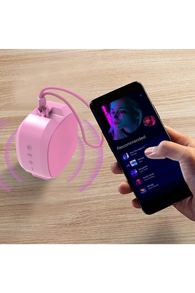 Μίνι αδιάβροχο φορητό ηχείο Bluetooth - 6