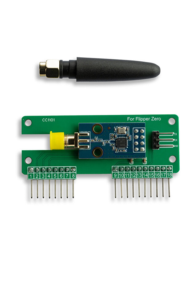 External Module CC1101 + Silicon Case for Flipper Zero -Extends Range+1 Secreen Film + 2 Rfid Cover - 3