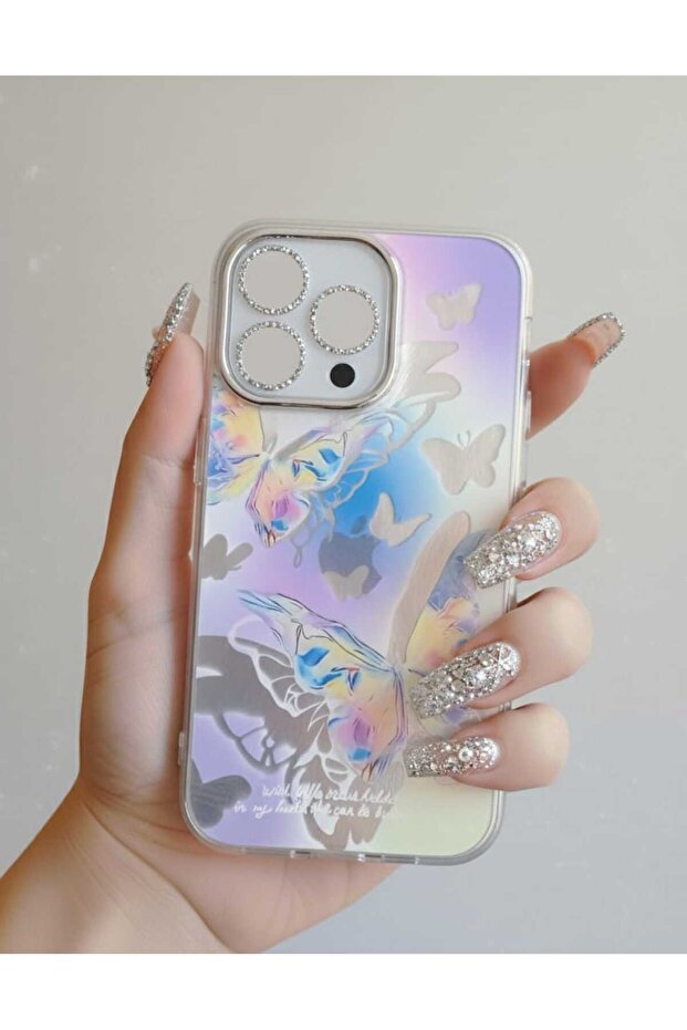 موديل حافظة آيفون 15 برو ماكس بنمط الفراشة - 1