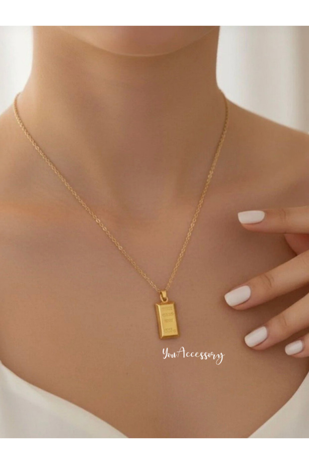 KÜLÇE GÖRÜNÜMLÜ ÇELİK KOLYE - 3