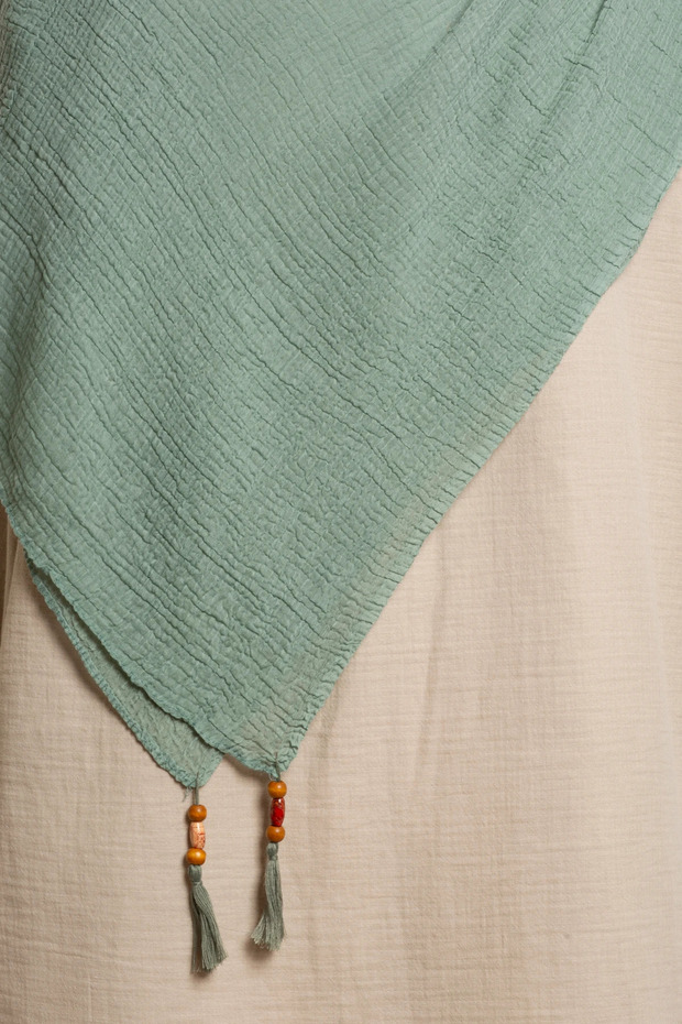 Soft Müslin Şal - Mint - 4