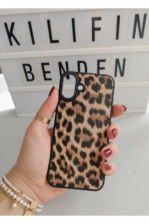 غطاء هاتف آيفون 16 بنمط الفهد - 1