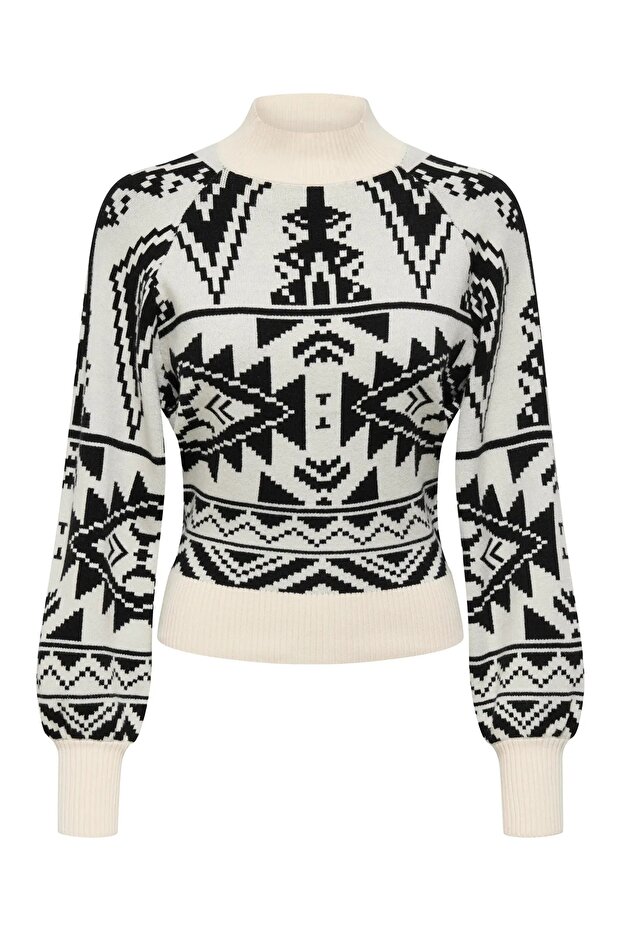 15324430 Onlfrida Life Ls Highneck Cc Knt