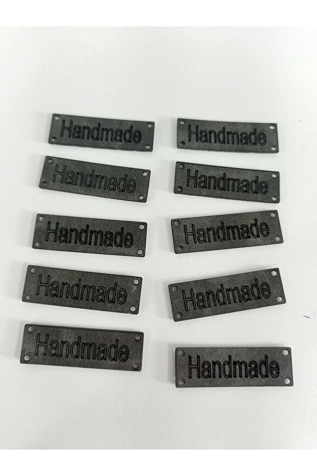Handmade Deri Etiket 10 Adet - 1