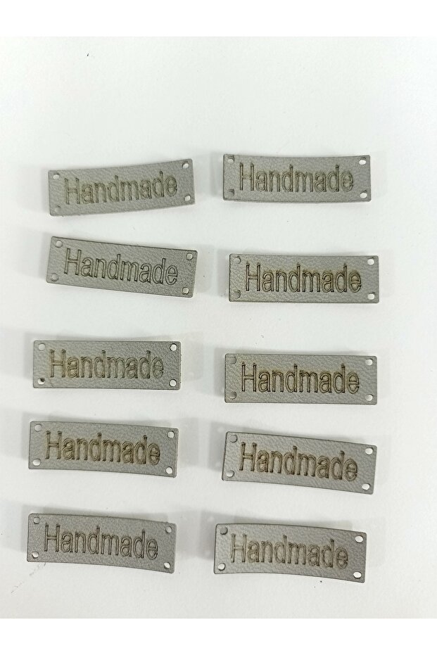 Handmade Deri Etiket 10 Adet - 1