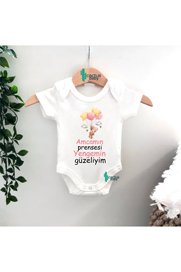 Dayi Amca Babaanne Anneanne Yenge Hala Teyze Yazili Baby Bodysuit 100% Cotton